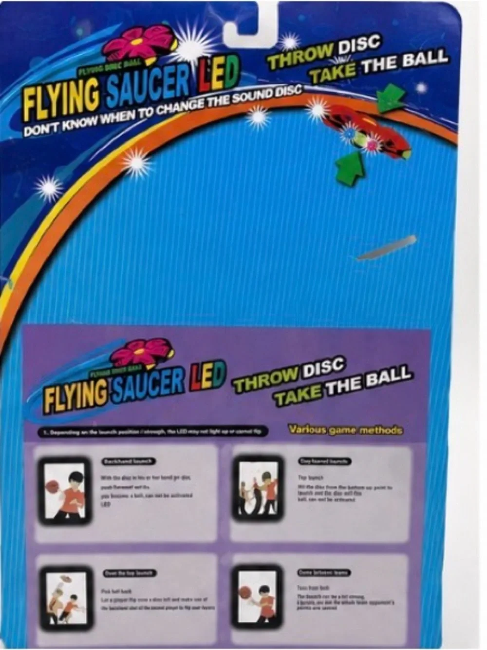 LED Flying Saucer Throw Disc - Green